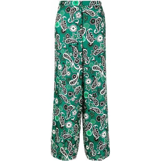 Dorothee Schumacher pantaloni con stampa paisley - verde