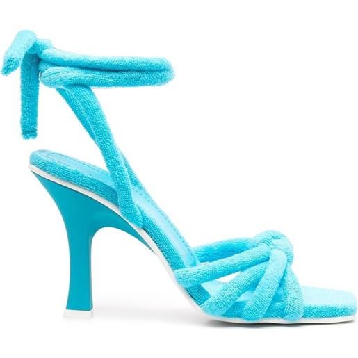 Le Silla sandali con nodo alla caviglia - blu