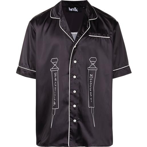 Haculla camicia Haculla misery con dettagli a contrasto - nero