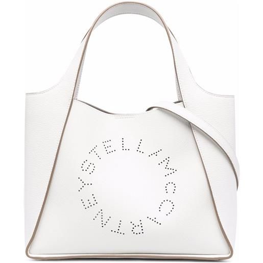 Stella McCartney borsa tote stella logo - bianco