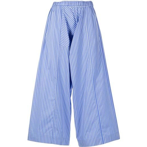 Rosetta Getty pantaloni crop a gamba ampia - blu