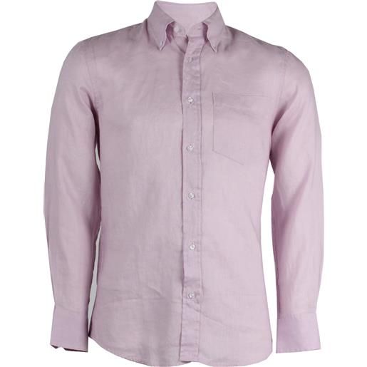 Coveri Collection camicia manica lunga 100% lino button down