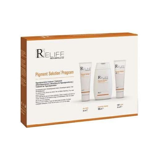 Relife pigment solution program kit day cream 30ml+cleanser 100ml+night cream 30ml Relife
