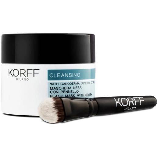 Korff cleansing maschera nera 75ml con pennello Korff