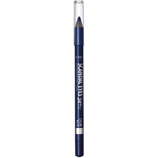Rimmel matita occhi waterproof scandaleyes - kohl kajal nero - 008 blue - 7,1 g Rimmel