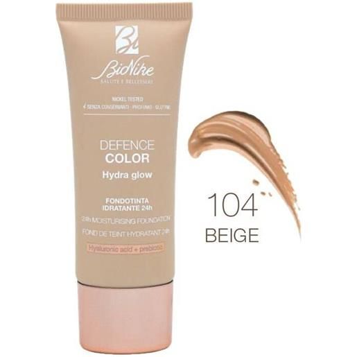 Bionike defence color fondotinta hydra glow 104 beige 30ml Bionike