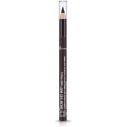 Rimmel matita sopracciglia brow this way fibre pencil 003 dark Rimmel