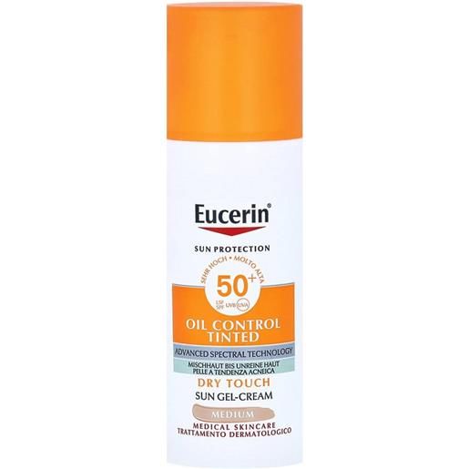 Eucerin sun oil control tinted gel-crème with spf50+ medium Eucerin