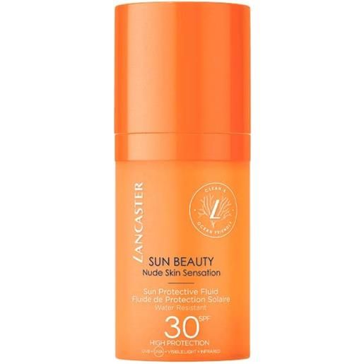 Lancaster sun beauty protective fluid spf 30 nude skin sensation viso 30ml Lancaster