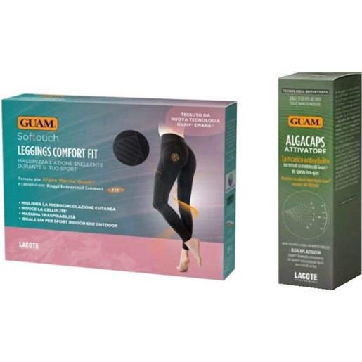 Guam softouch leggings comfort fit l/xl + algacaps attivatore spray alghe marine 100ml Guam