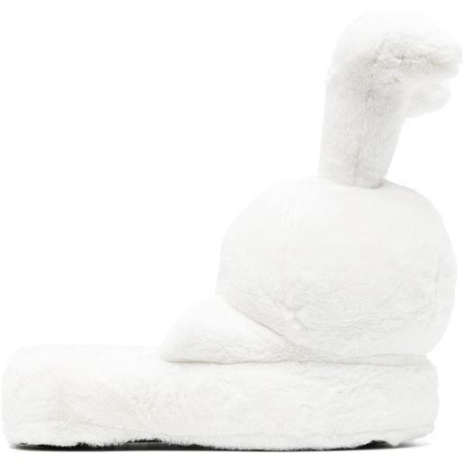 Natasha Zinko slippers bunny head - bianco