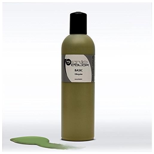 Senjo Color basic bodypainting color i color viso & body color i cosmetici, dermatologicamente testati i festival color i 250 ml i verde oliva