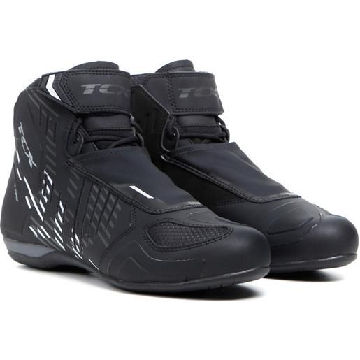 Tcx scarpe moto r04d wp black white | tcx