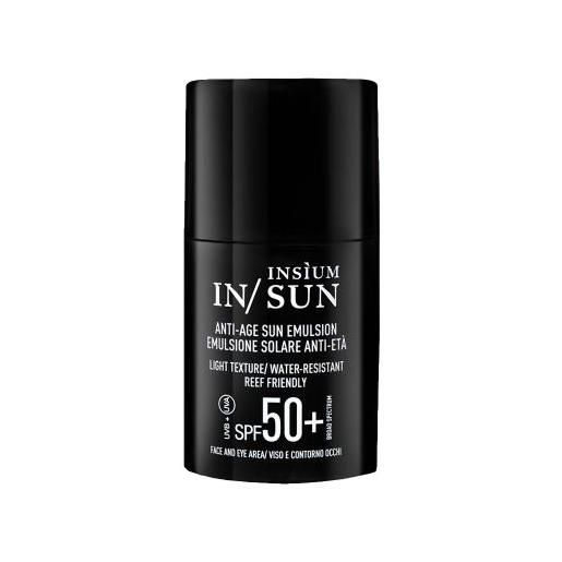 Insium in/sun emulsione solare anti-età protezione alta spf50 50 ml