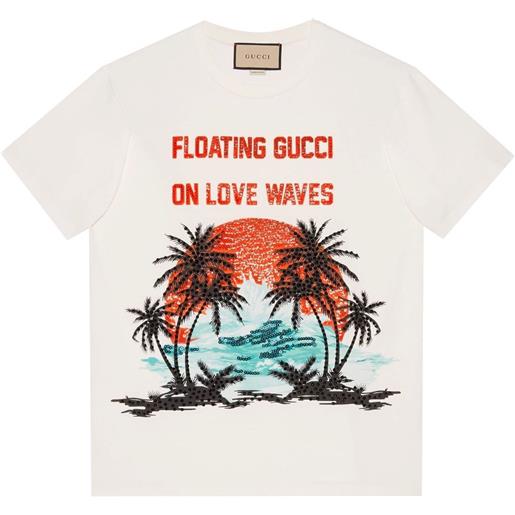 Gucci t-shirt con stampa - bianco
