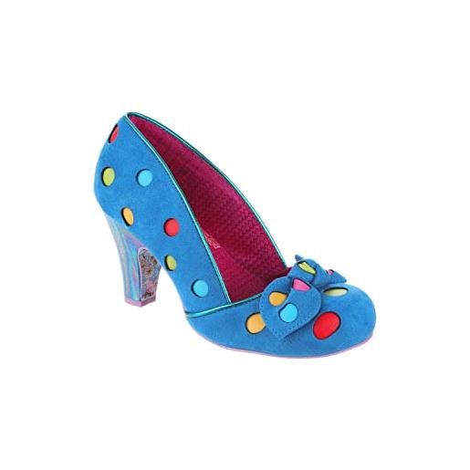 Irregular Choice individua il punto, scarpe dcollet donna, blu, 42 eu