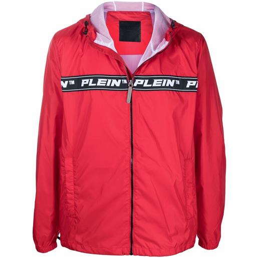 Philipp Plein giacca a vento con cappuccio - rosso