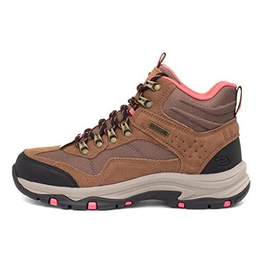 Skechers trego base camp, stivaletto donna, chocolate, 38 eu