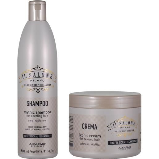 ALFAPARF il salone milano mythic shampoo 500ml + iconic cream 500ml