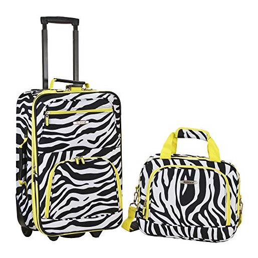 Rockland fashion softside - set bagagli, pinkdot. , 48 in, set di valigie