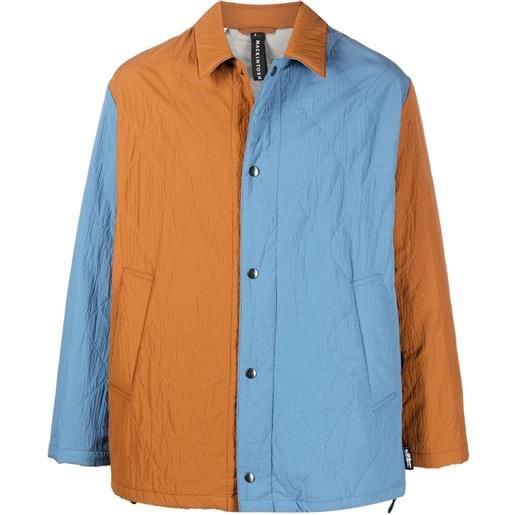 Mackintosh giacca-camicia trapuntata - blu