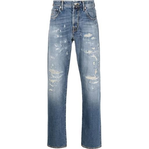 Jacob Cohën jeans con effetto schiarito harrison ltd - blu