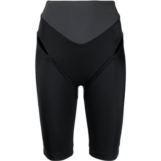 PEPA SALAZAR shorts da ciclismo color-block - grigio