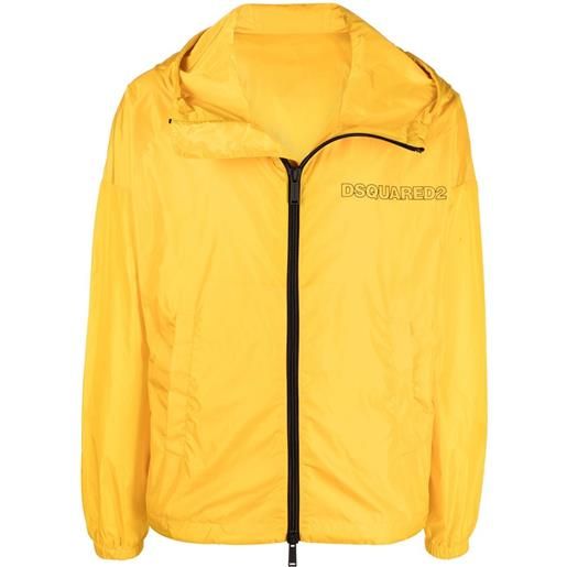 Dsquared2 giacca con zip - giallo