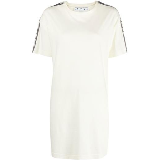 Off-White abito t-shirt con righe laterali - toni neutri