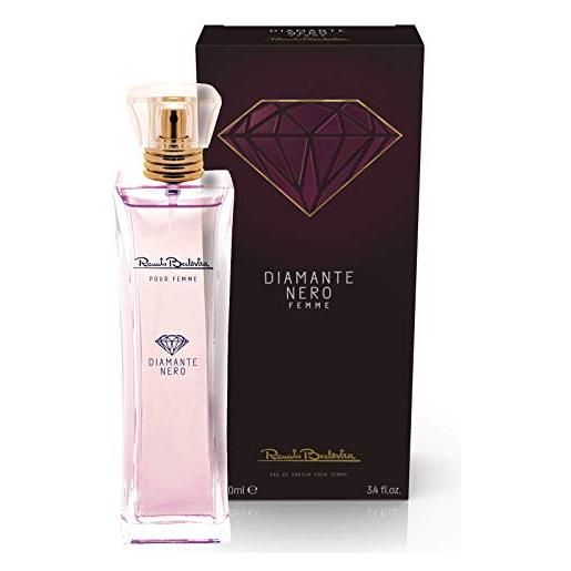 Renato Balestra, eau de parfum donna, profumo femminile diamante nero, fragranza floreale, orientale e fruttata, 100 ml
