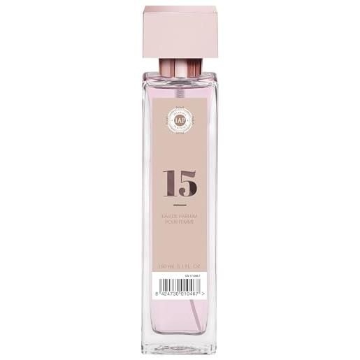 iap PHARMA PARFUMS nº 15 - eau de parfum floreale spray per donna, inceso, 150 millilitri