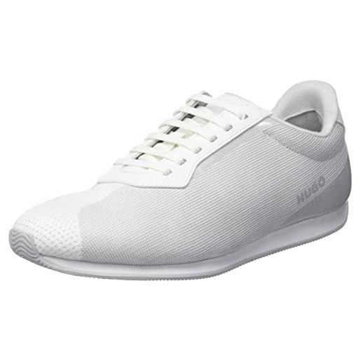 HUGO cyden_lowp_kn, scarpe da ginnastica uomo, bianco 100, 39 eu