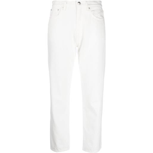 TOTEME jeans dritti crop - bianco