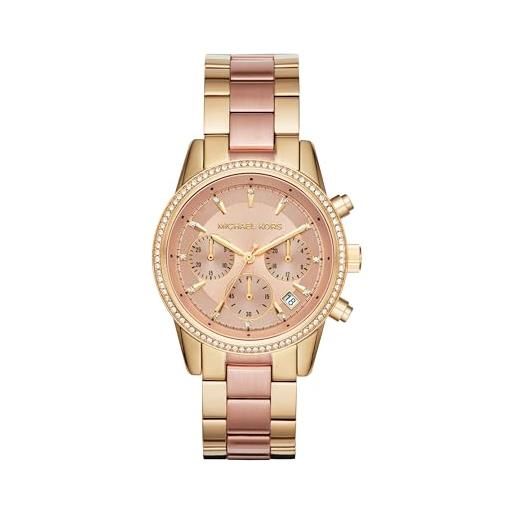 Michael Kors women's ritz mk6475 gold stainless-steel analog quartz fashion watch