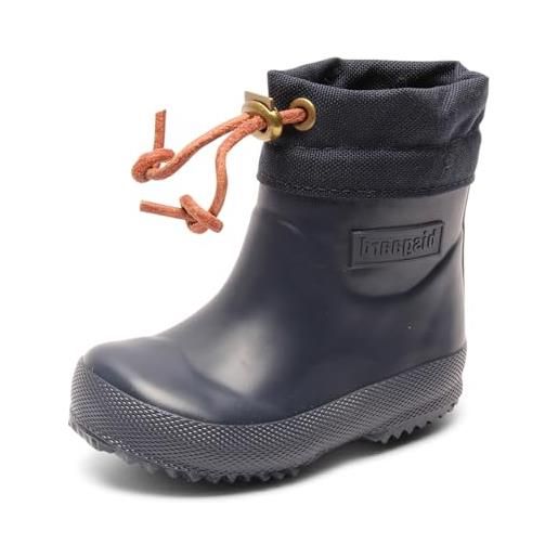 Bisgaard rubber boot - winter baby, stivali in gomma unisex-bambini, blu, 26 eu