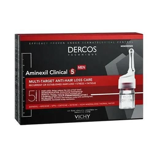 Vichy dercos aminexil trattamento anticaduta uomo 12 fiale 6ml