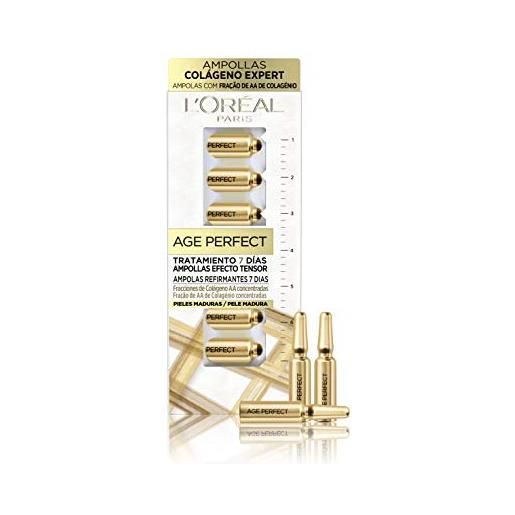 L'Oréal Paris ampollas age perfect colágeno expert tratamiento reafirmante 7 días, blanco/dorado, 40 gramos