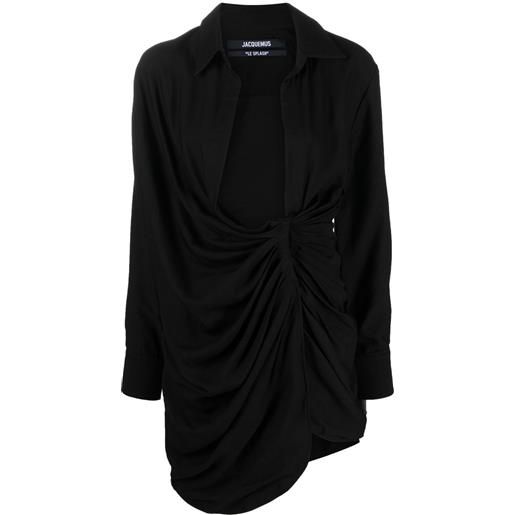 Jacquemus abito la robe bahia corto - nero