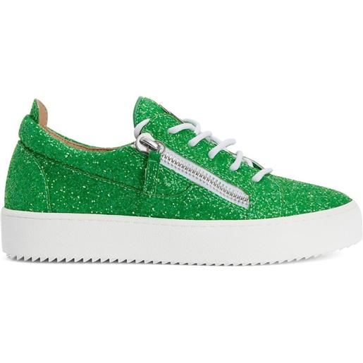 Giuseppe Zanotti sneakers gail con paillettes - verde