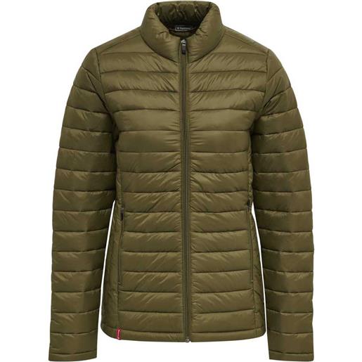 Hummel red quilted coat verde xs donna