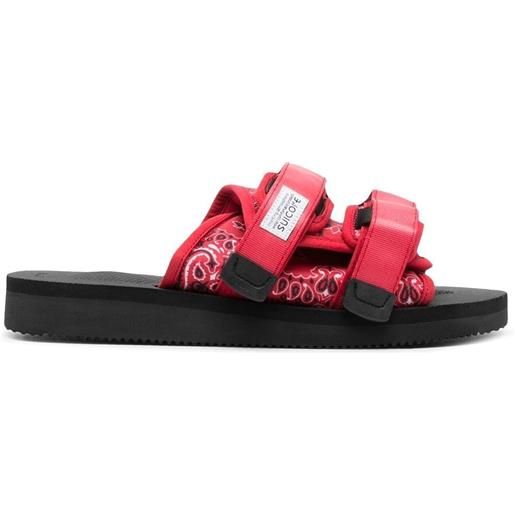 Suicoke sandali con doppia fascia - rosso