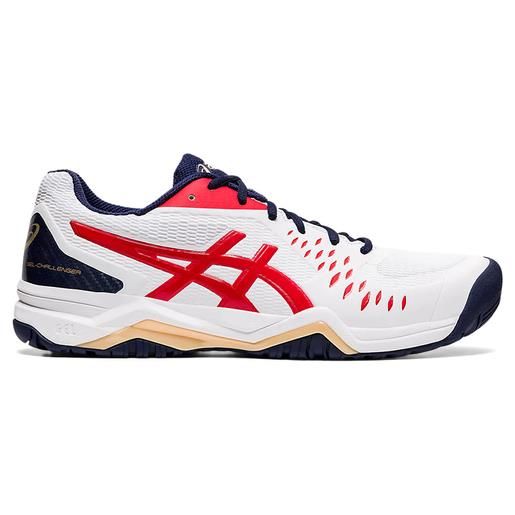 Asics - gel - challenger 12 clay (white/classic red)