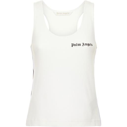 PALM ANGELS tank top in jersey di cotone