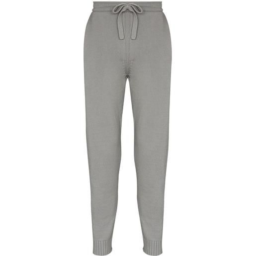 Off-White pantaloni sportivi diag outline - grigio