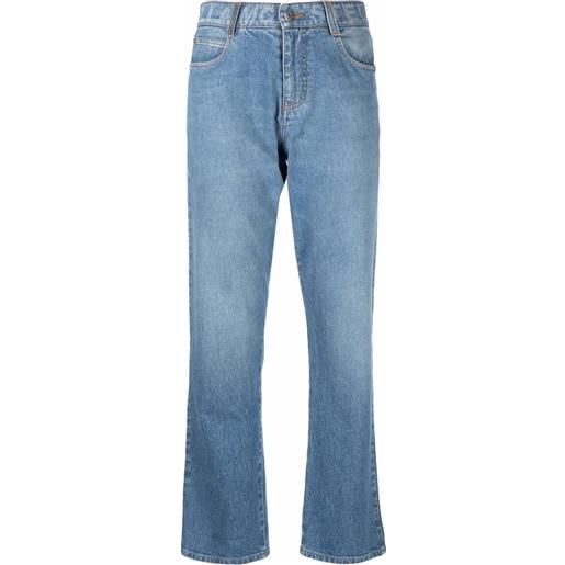 Stella McCartney jeans slim salt & pepper - blu