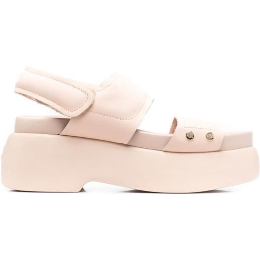 AGL sandali con doppia fascia - rosa