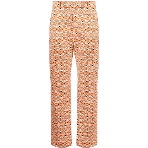 colville pantaloni con stampa astratta - arancione