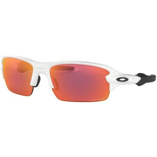 Oakley flak xs prizm field sunglasses youth bianco prizm field/cat3