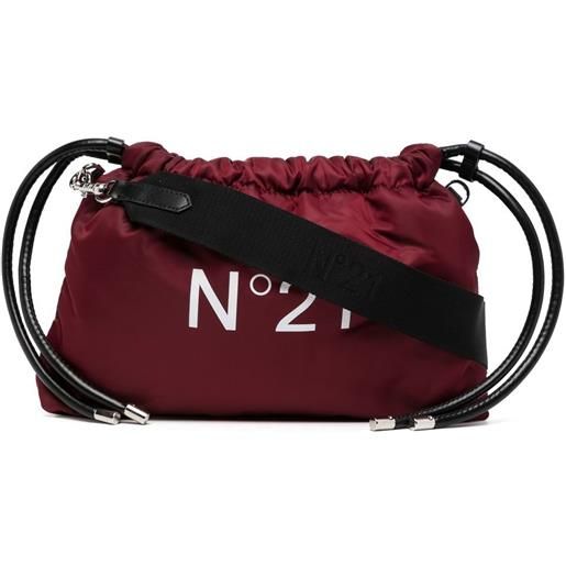 Nº21 clutch con stampa - rosso