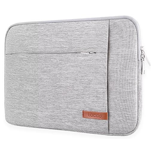 Lacdo 11 pollici borsa protettiva chromebook custodia per 11.6 pollici samsung lenovo asus dell hp chromebook, surface pro 9 8 x 7 6 5, hp stream 11, mac. Book air 11 impermeabile antiurto, grigio